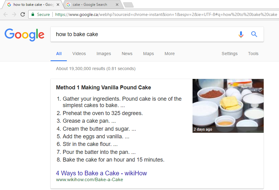 Cake Search